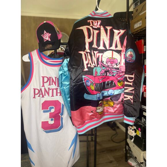 SZ 5XL - Pink Panther - Jacket, Basketball Jersey, Trucker Hat - New w/o tags - Picture 2 of 3